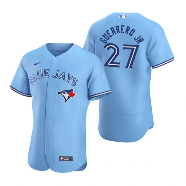 Personalized Men’s Vladimir Guerrero Jr. Toronto Blue Jays Flex Base Jersey White Powder Blue