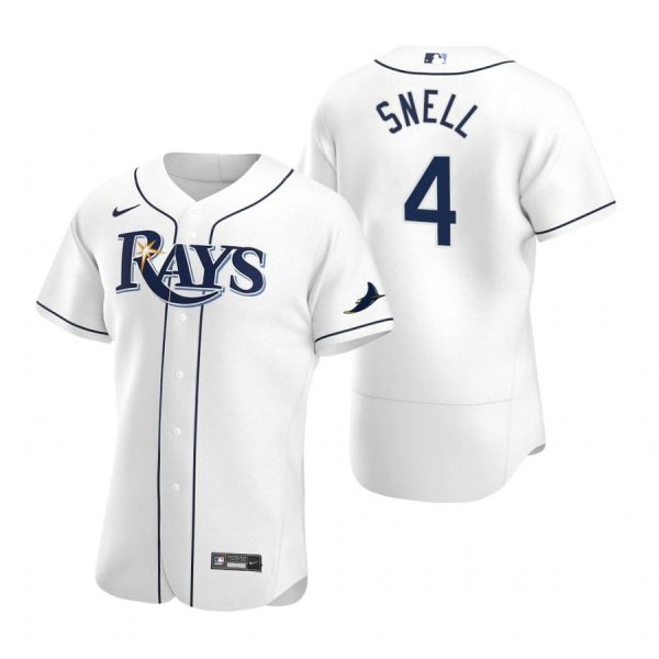 Personalized Men’s Blake Snell Tampa Bay Rays Flex Base Jersey White White