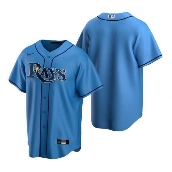 Personalized Men’s Blank Tampa Bay Rays Cool Base Jersey Light Blue Gray,Light Blue