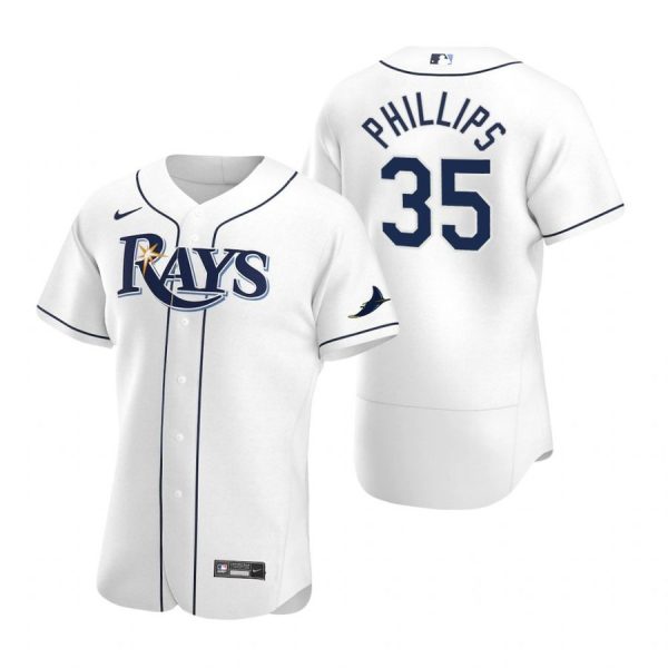 Personalized Men’s Brett Phillips Tampa Bay Rays Flex Base Jersey White White