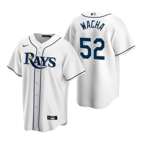 Personalized Men’s Michael Wacha Tampa Bay Rays Cool Base Jersey White White