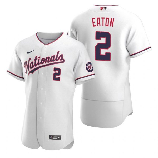 Personalized Men’s Adam Eaton Washington Nationals Flex Base Jersey Black Golden White Alternate