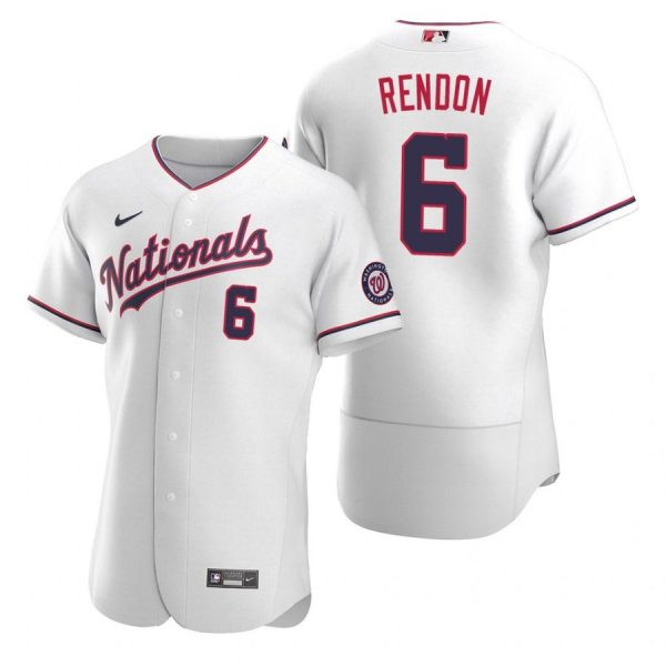 Personalized Men’s Anthony Rendon Washington Nationals Flex Base Jersey White Alternate White Alternate