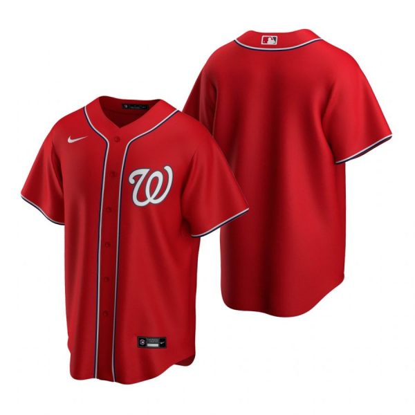 Personalized Men’s Blank Washington Nationals Cool Base Jersey White Home Red
