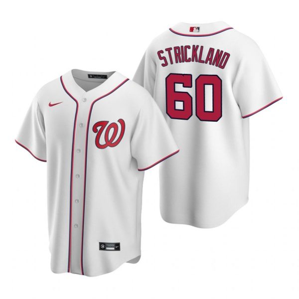 Personalized Men’s Hunter Strickland Washington Nationals Cool Base Jersey White Home White Home