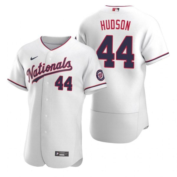 Personalized Men’s Daniel Hudson Washington Nationals Flex Base Jersey Black Golden White Alternate