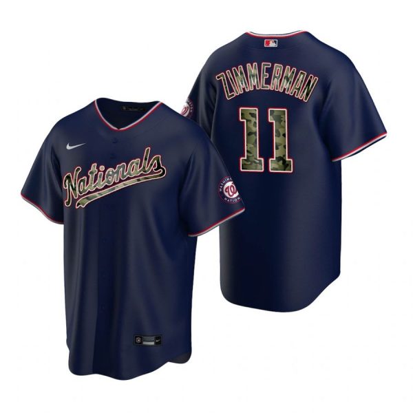 Personalized Men’s Ryan Zimmerman Washington Nationals Cool Base Jersey White Home Navy 2021 Memorial Day