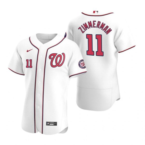 Personalized Men’s Ryan Zimmerman Washington Nationals Flex Base Jersey Red White Home
