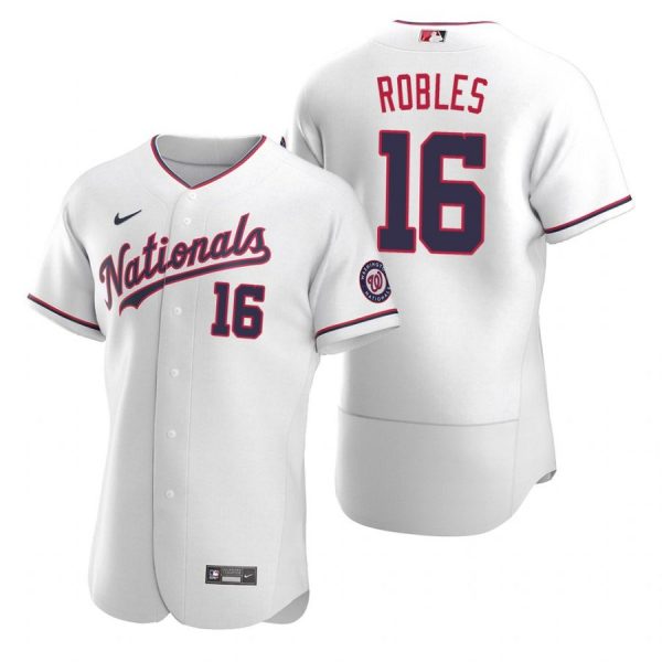 Personalized Men’s Victor Robles Washington Nationals Flex Base Jersey White Alternate White Alternate