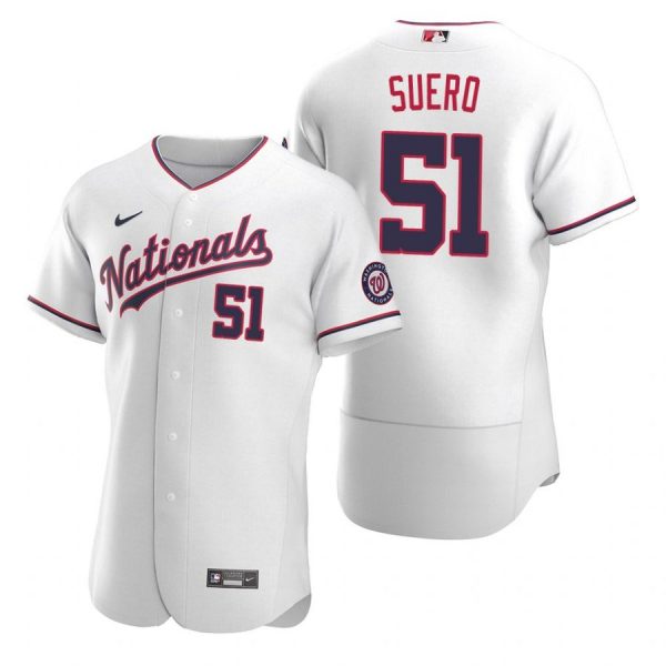 Personalized Men’s Wander Suero Washington Nationals Flex Base Jersey Black Holographic White Alternate