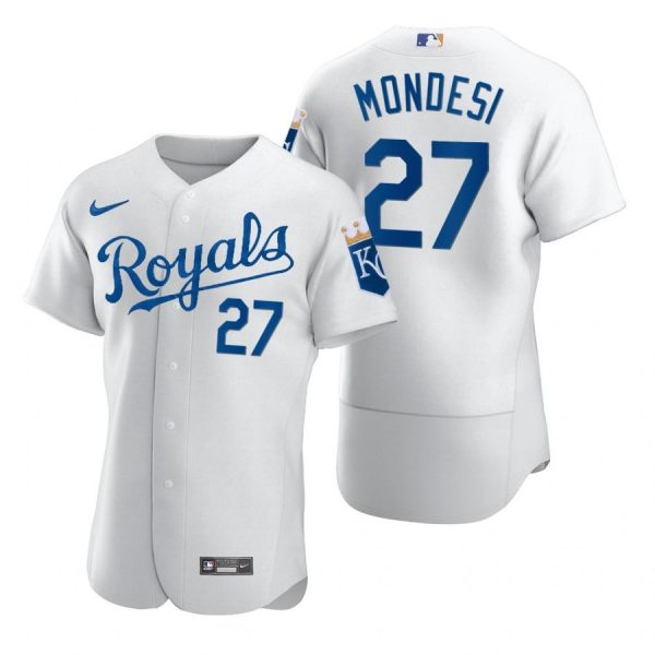 Personalized Men’s Adalberto Mondesi Kansas City Royals Flex Base Jersey White