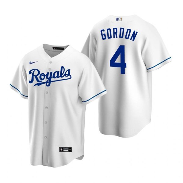 Personalized Men’s Alex Gordon Kansas City Royals Cool Base Jersey White