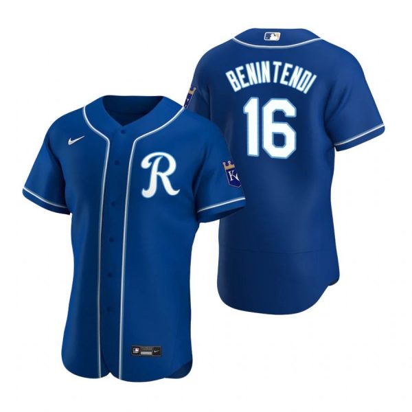 Personalized Men’s Andrew Benintendi Kansas City Royals Flex Base Jersey Royal R