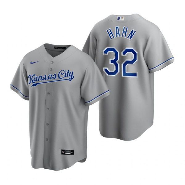 Personalized Men’s Jesse Hahn Kansas City Royals Cool Base Jersey Gray