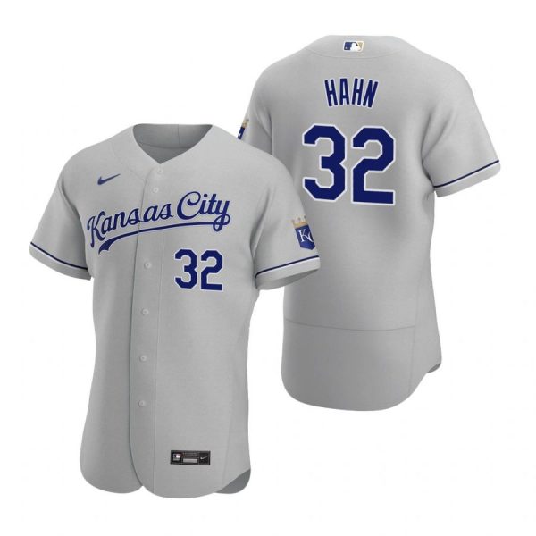 Personalized Men’s Jesse Hahn Kansas City Royals Flex Base Jersey Gray