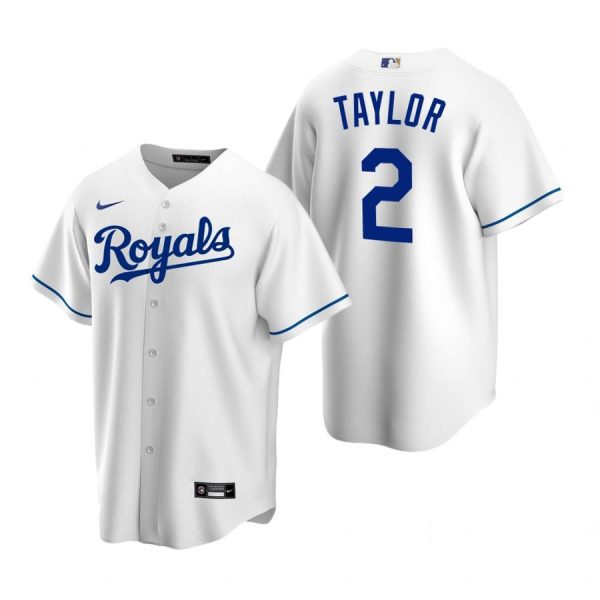 Personalized Men’s Michael A. Taylor Kansas City Royals Cool Base Jersey White