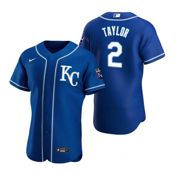 Personalized Men’s Michael A. Taylor Kansas City Royals Flex Base Jersey Royal KC