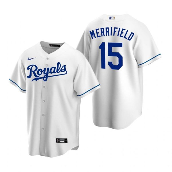 Personalized Men’s Whit Merrifield Kansas City Royals Cool Base Jersey White