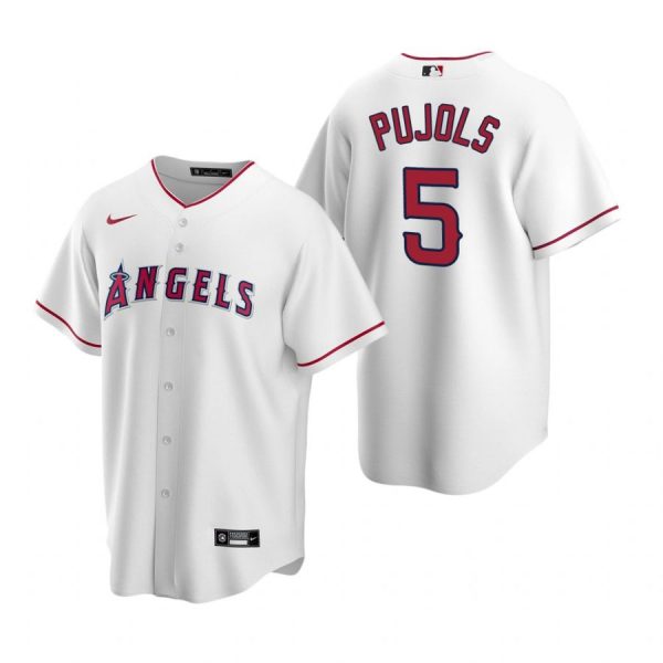 Personalized Men’s Albert Pujols Los Angeles Angels Cool Base Jersey White