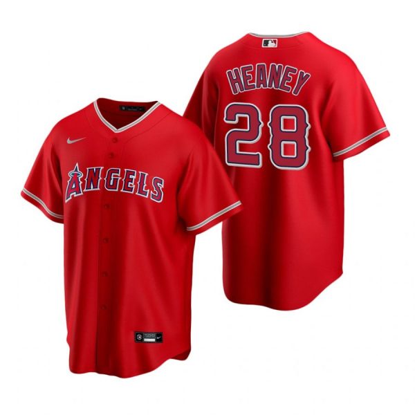 Personalized Men’s Andrew Heaney Los Angeles Angels Cool Base Jersey Red