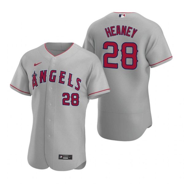 Personalized Men’s Andrew Heaney Los Angeles Angels Flex Base Jersey Gray
