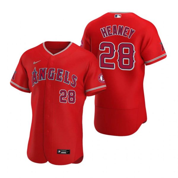 Personalized Men’s Andrew Heaney Los Angeles Angels Flex Base Jersey Red