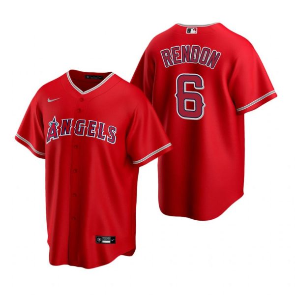 Personalized Men’s Anthony Rendon Los Angeles Angels Cool Base Jersey Red