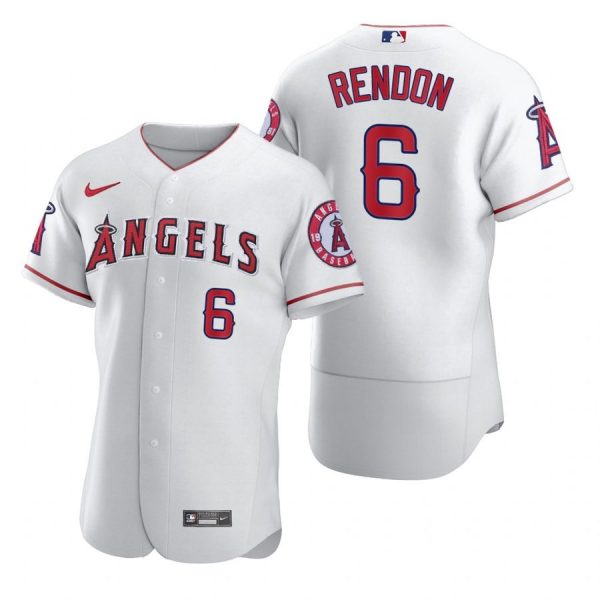 Personalized Men’s Anthony Rendon Los Angeles Angels Flex Base Jersey White