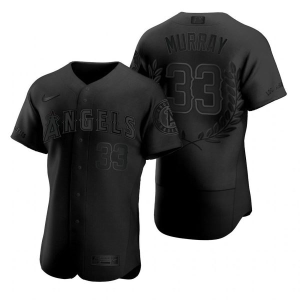 Personalized Men’s Eddie Murray Los Angeles Angels Flex Base Jersey Black Award