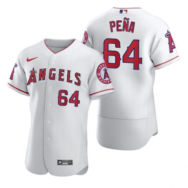 Personalized Men’s Felix Pena Los Angeles Angels Flex Base Jersey White