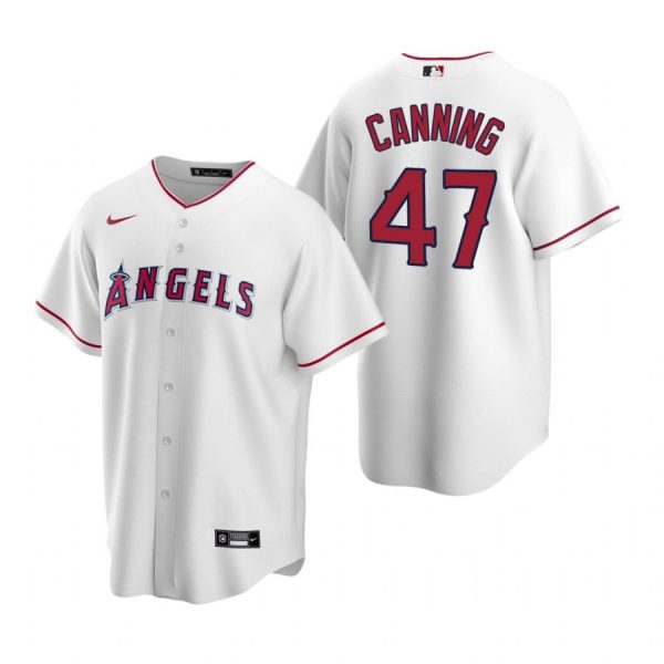 Personalized Men’s Griffin Canning Los Angeles Angels Cool Base Jersey White