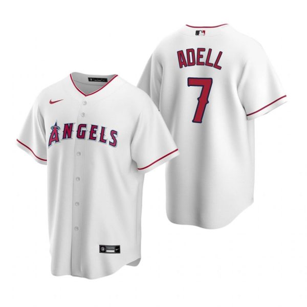 Personalized Men’s Jo Adell Los Angeles Angels Cool Base Jersey White