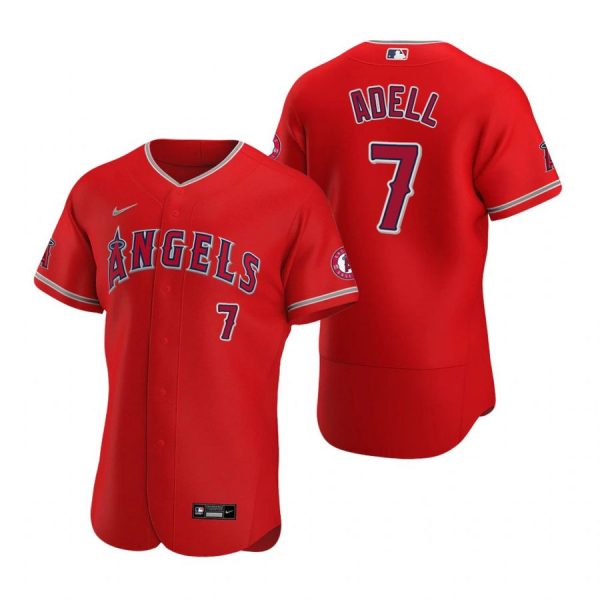 Personalized Men’s Jo Adell Los Angeles Angels Flex Base Jersey Red