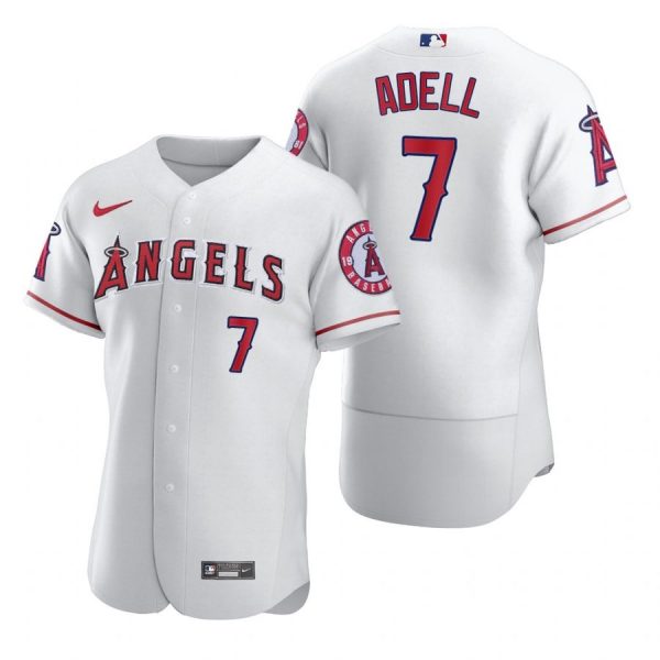Personalized Men’s Jo Adell Los Angeles Angels Flex Base Jersey White