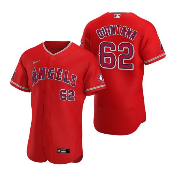 Personalized Men’s Jose Quintana Los Angeles Angels Flex Base Jersey Red