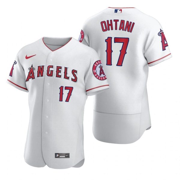 Personalized Men’s Shohei Ohtani Los Angeles Angels Flex Base Jersey White
