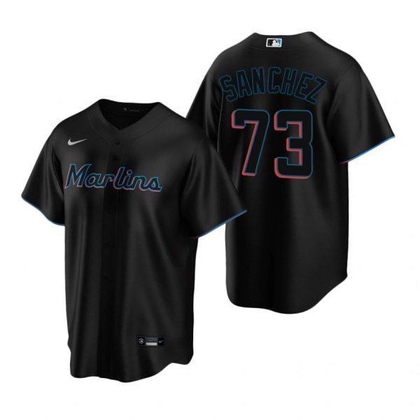 Personalized Men’s Sixto Sanchez Miami Marlins Cool Base Jersey Black