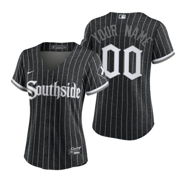 Personalized Women Chicago White Sox 2021 City Connect Southside Jersey Black Stitched