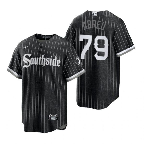 Personalized Men’s Cool Base Chicago White Sox Jose Abreu 2021 City Connect Southside Jersey Black Stitched