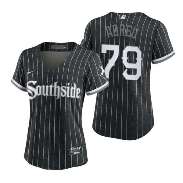 Personalized Women Chicago White Sox Jose Abreu 2021 City Connect Southside Jersey Black Stitched