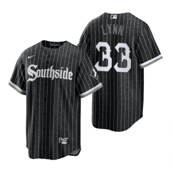 Personalized Men’s Cool Base Chicago White Sox Lance Lynn 2021 City Connect Southside Jersey Black Stitched