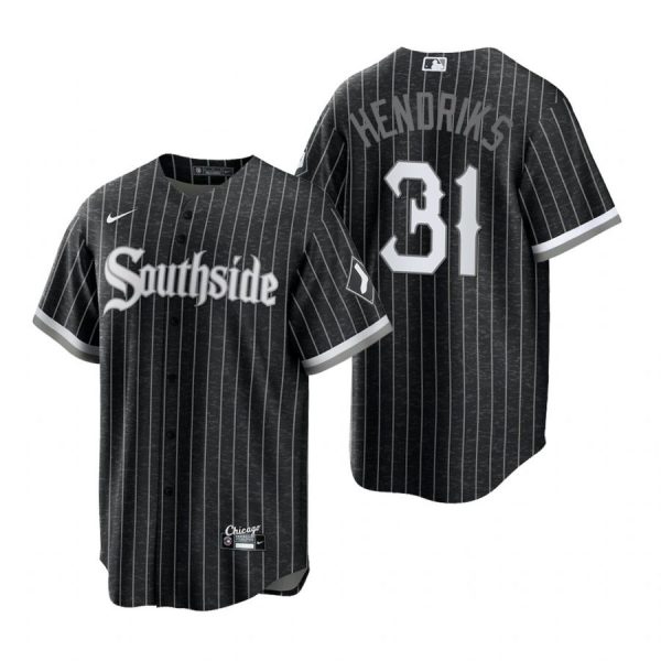 Personalized Men’s Cool Base Chicago White Sox Liam Hendriks 2021 City Connect Southside Jersey Black Stitched