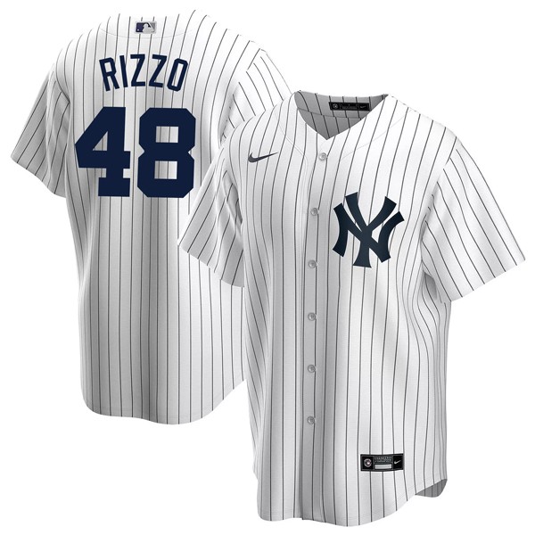 Personalized Men’s Anthony Rizzo New York Yankees Cool Base Jersey – Stitched White