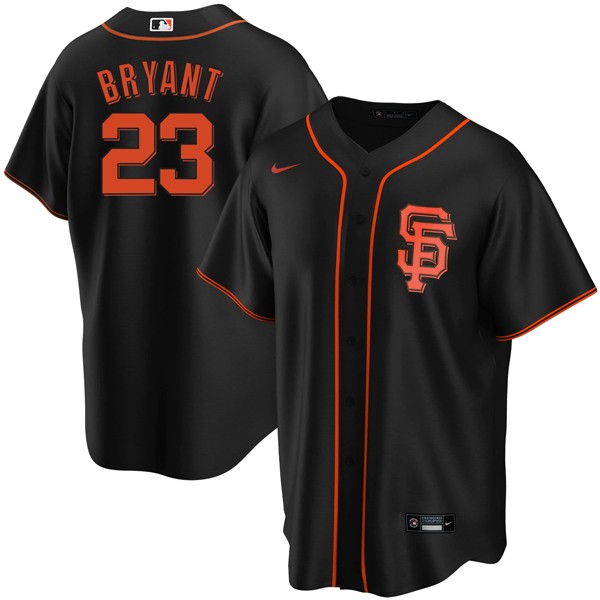 Personalized Men’s Kris Bryant San Francisco Giants Cool Base Jersey – Stitched Black