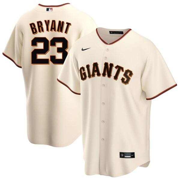 Personalized Men’s Kris Bryant San Francisco Giants Cool Base Jersey – Stitched Cream