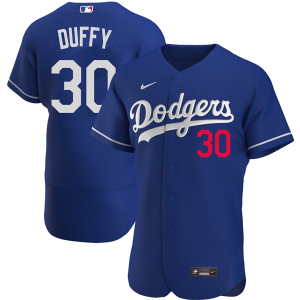 Personalized Men’s Los Angeles Dodgers #30 Danny Duffy Flex Base Jersey Stitched – Royal