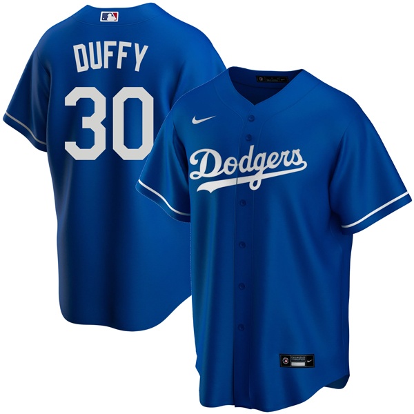 Personalized Youth Los Angeles Dodgers #30 Danny Duffy Cool Base Jersey Stitched – Royal