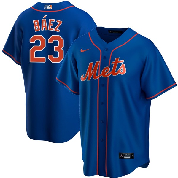 Personalized Men’s Javier Baez New York Mets Cool Base Jersey – Stitched Royal