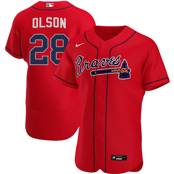 Personalized Men’s Matt Olson Atlanta Braves Red Jersey – All Stitched Red