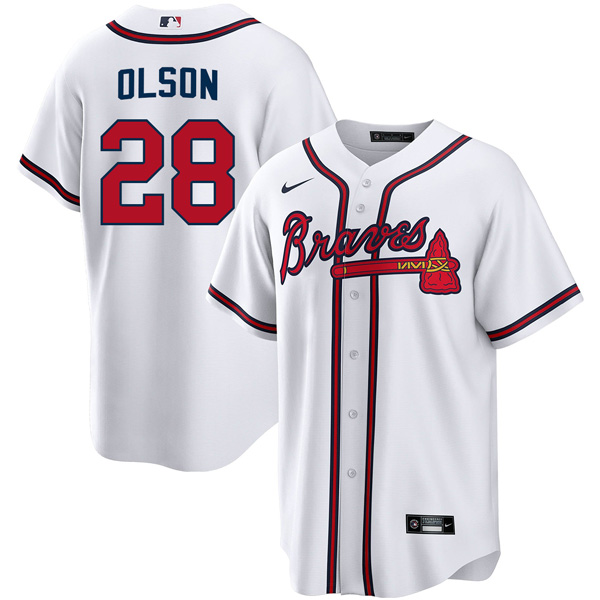 Personalized Men’s Matt Olson Atlanta Braves White Jersey – All Stitched White